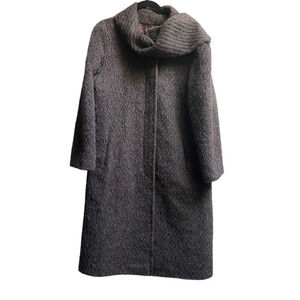 Vintage Surrey Classics Mohair Scarf Collar A-Line Coat Made in Canada Sz L